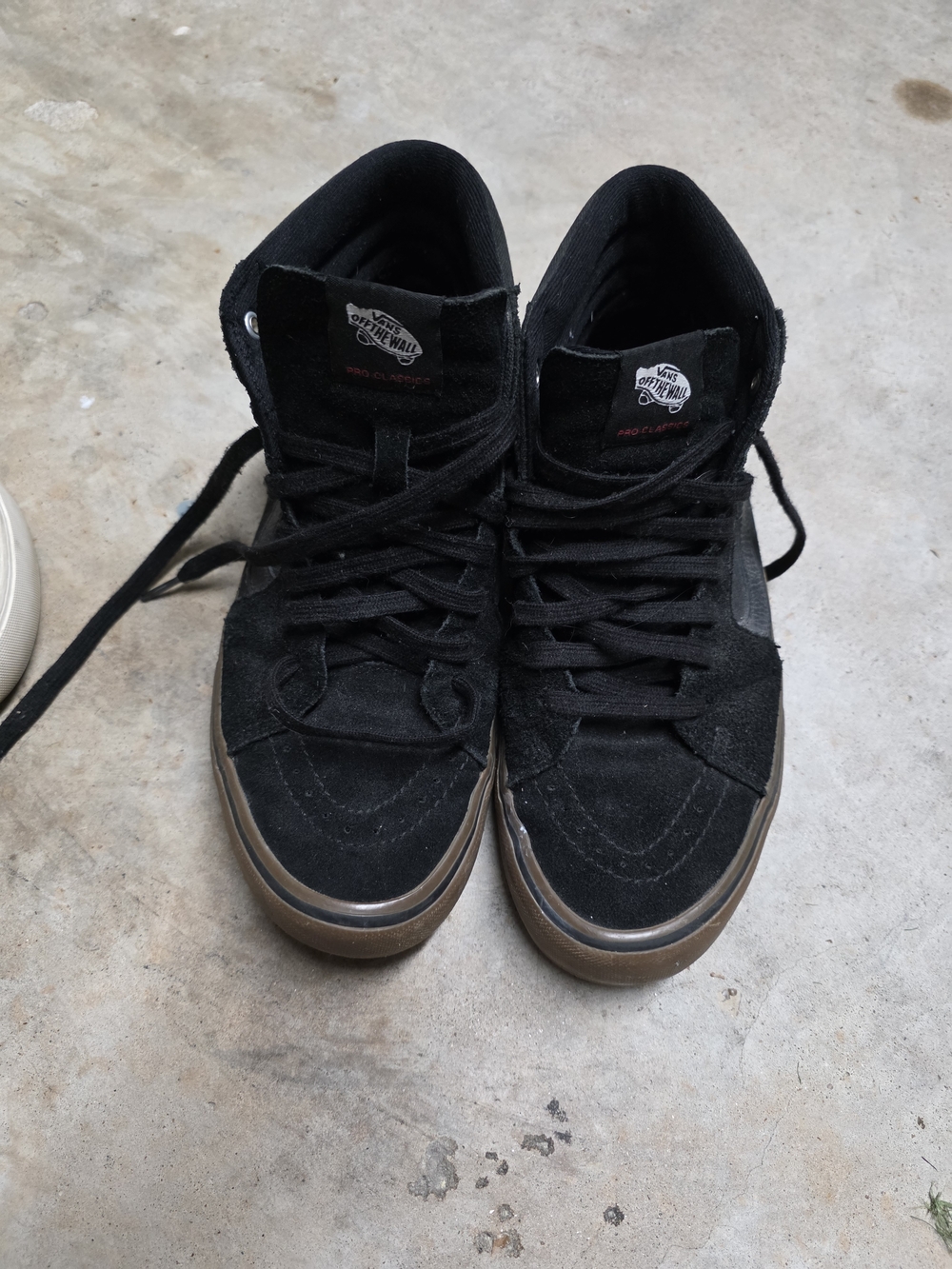 Vans Black High-Top Skate Sneakers with Gum Sole